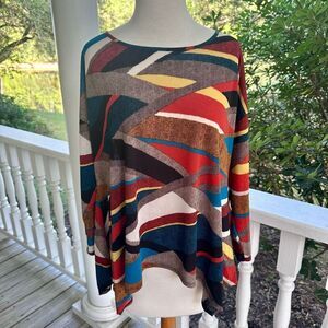IC. Collection Fall Abstract Print Knit Pullover